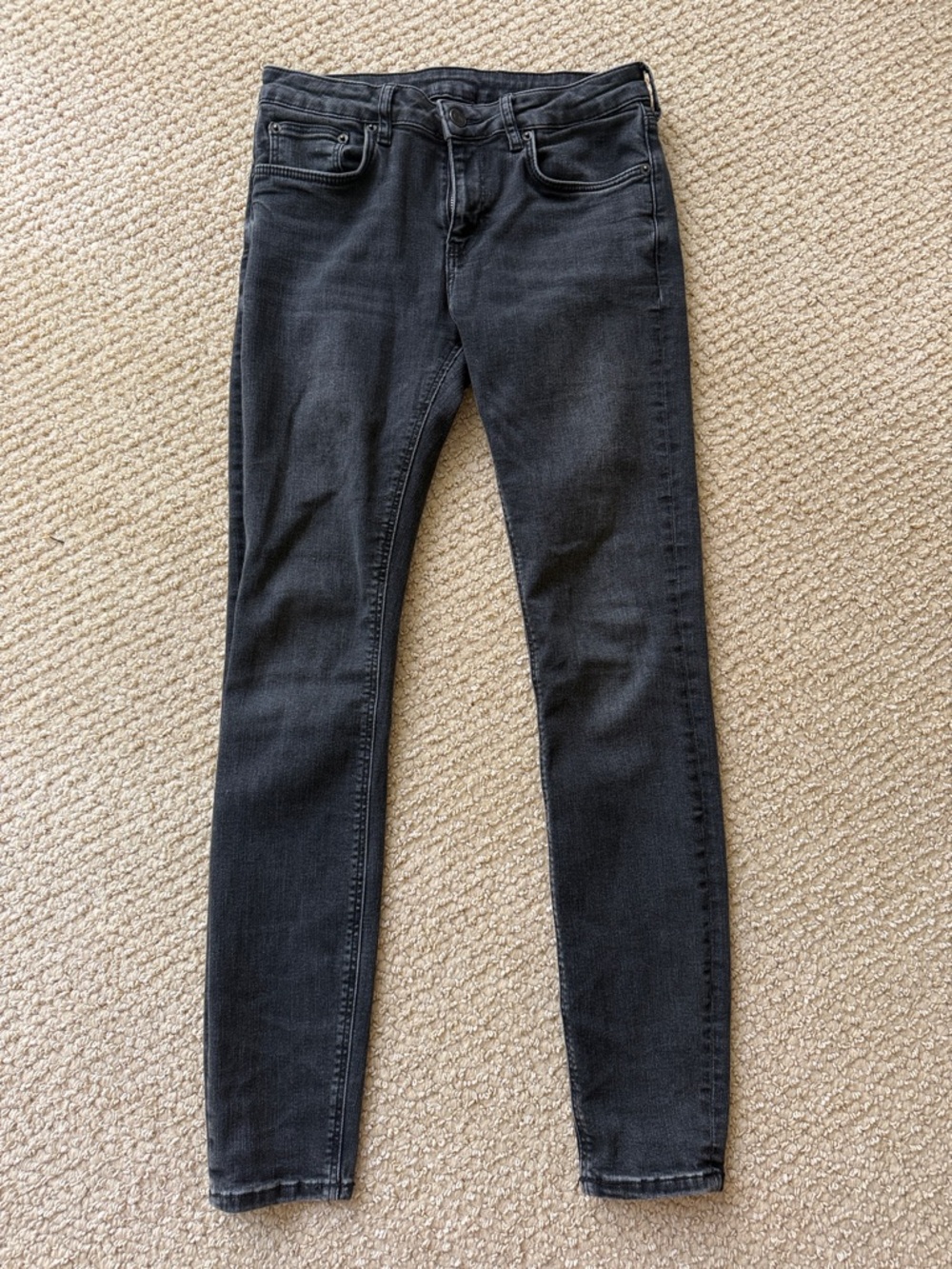 Zara Women's Black/Dark Grey Skinny Jeans